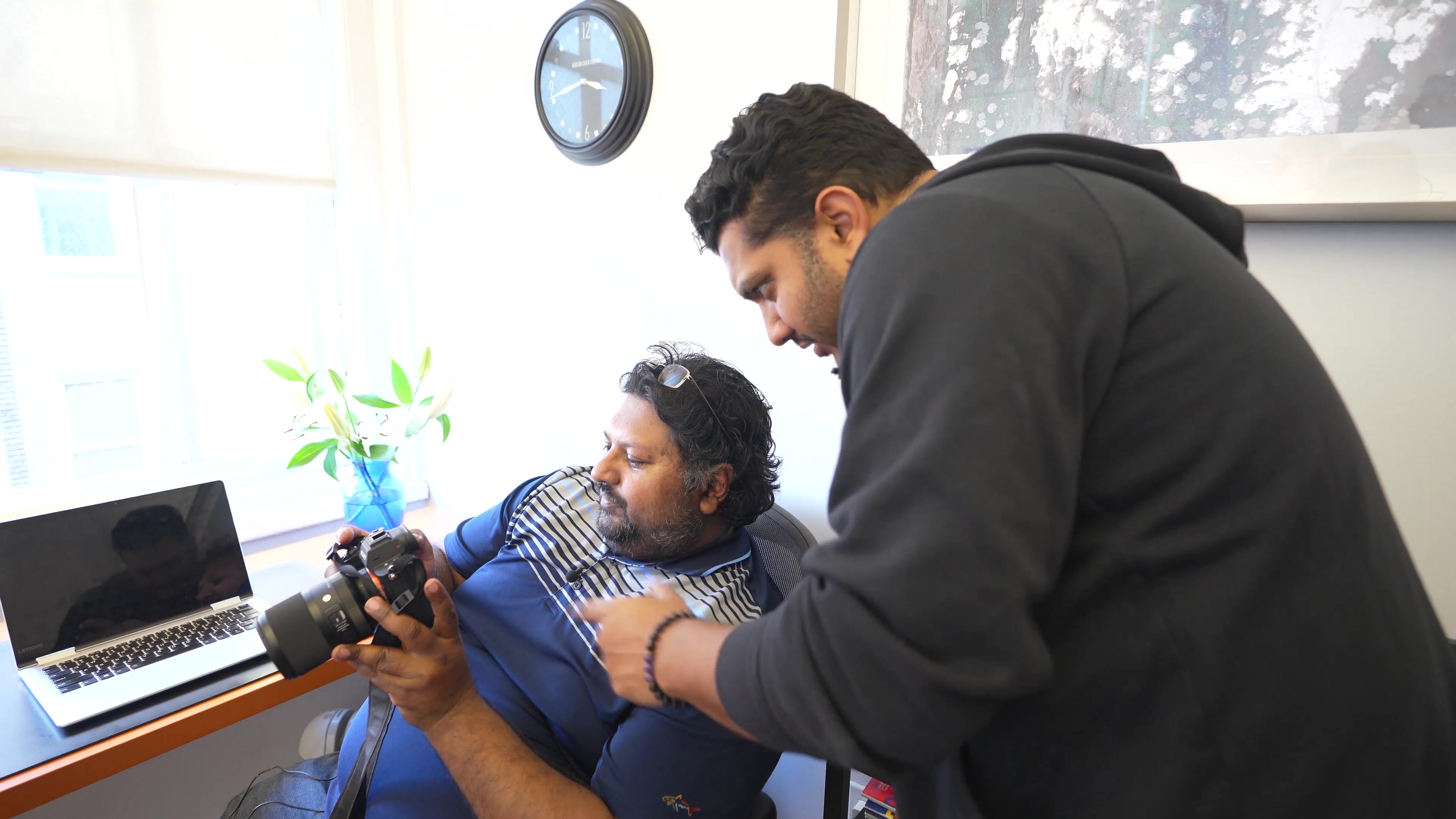 NYC editorial review on set — U.S. market production work