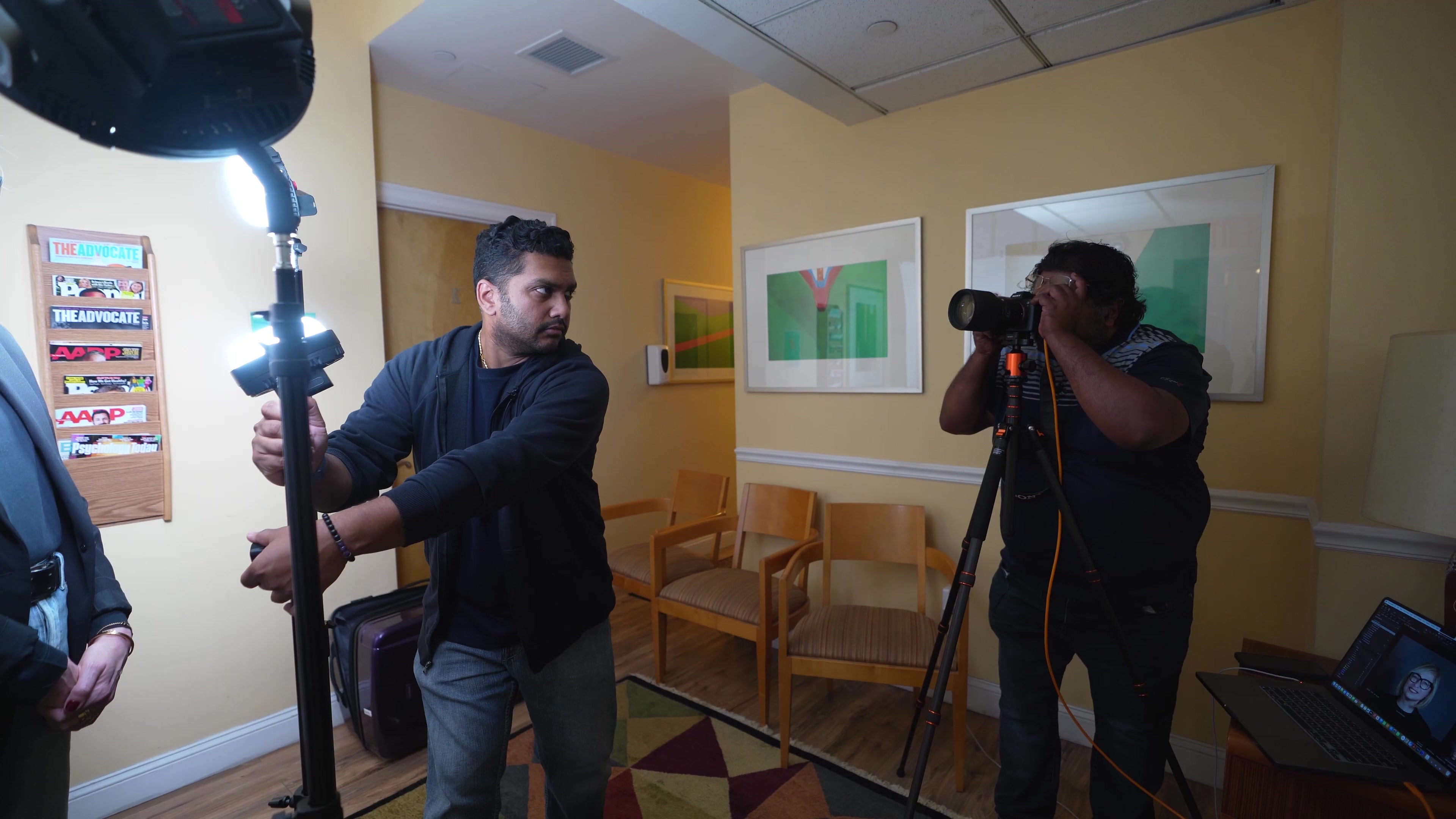 Behind the scenes — New York shoot